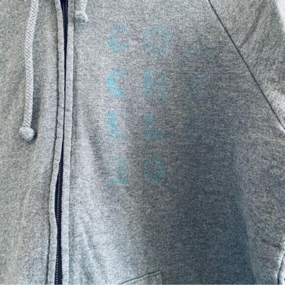 2011 Coachella Festival Sweatshirt Band Hoodie Cotton Mens Medium Gray Full Zip - Picture 5 of 11